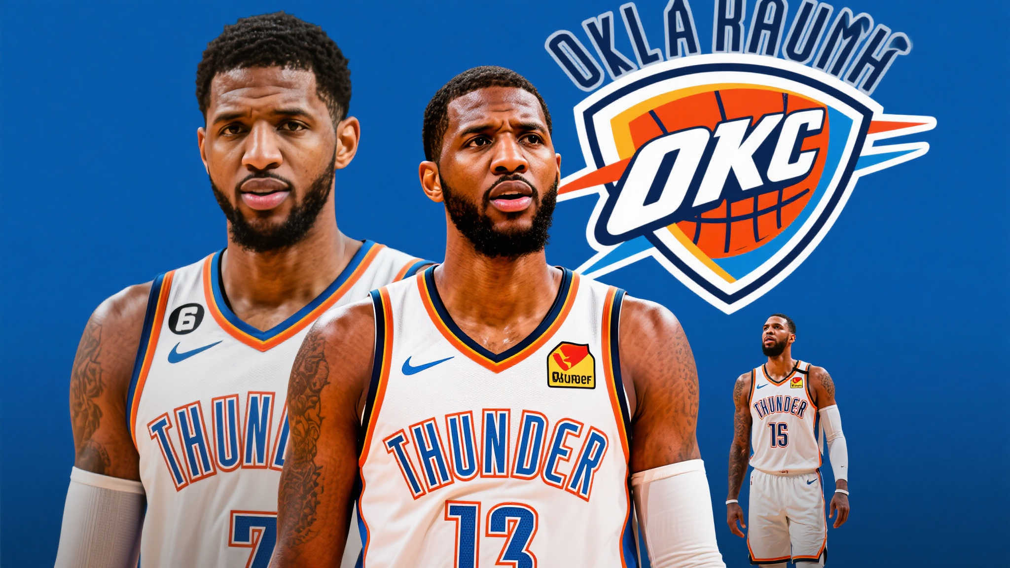 美媒发布保罗-乔治恶搞图:送给雷霆的“特别献礼”! 美媒发布保罗-乔治恶搞图:送给雷霆的“特别献礼”!